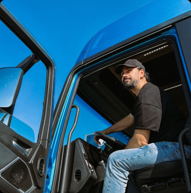 Bild Fahrer in Lkw